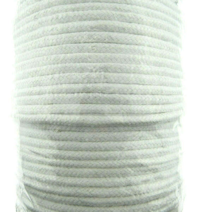 Smooth White Cotton Piping Cord BY THE ROLL 4mm 5mm 6mm 8mm - ThreadandTrimmings