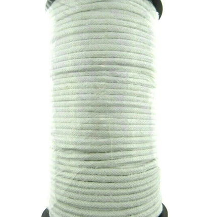 Smooth White Cotton Piping Cord BY THE ROLL 4mm 5mm 6mm 8mm - ThreadandTrimmings