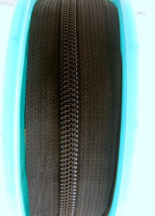 Continuous Nylon Zip Chain - 10m x 9mm - 4 Double & 4 Long Pull Non Lock Sliders - ThreadandTrimmings