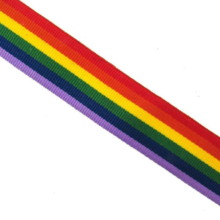 Rainbow Ribbon for Gay Pride Celebrations & Festivals 15mm LGBTQ - ThreadandTrimmings