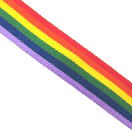 Rainbow Ribbon for Gay Pride Celebrations & Festivals 15mm LGBTQ - ThreadandTrimmings