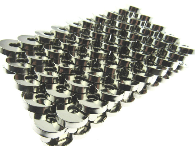 Round Magnetic Fasteners For Bag & Leatherwork Projects 100 x18mm Fastener Sets - ThreadandTrimmings