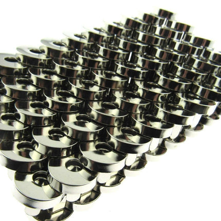 Round Magnetic Fasteners For Bag & Leatherwork Projects 100 x18mm Fastener Sets - ThreadandTrimmings