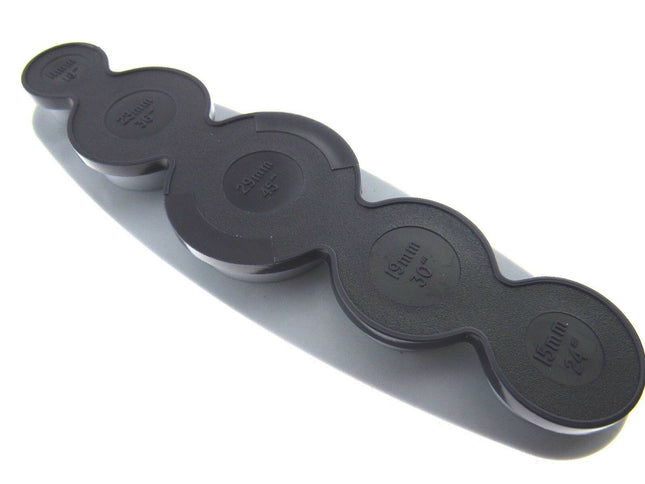 ESSENTIALS COVER BUTTON TOOL (MAKES 11mm, 15mm, 19mm, 22mm & 29mm BUTTONS) - ThreadandTrimmings