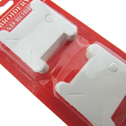 100 Cardboard Embroidery Thread Bobbin Floss cards 38mm (2 x 50 packs) - ThreadandTrimmings