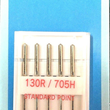 ** DOMESTIC SEWING MACHINE NEEDLES - LEATHER/JEANS/STANDARD WITH FLAT SHANK - ThreadandTrimmings