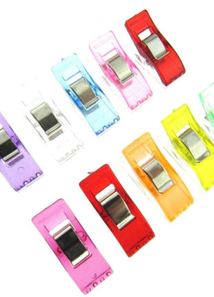MULTI-PURPOSE WONDER CLIPS 10mm x 25mm - ASSORTED COLOURS - ThreadandTrimmings