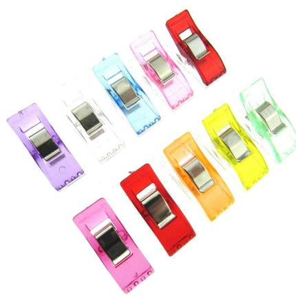 MULTI-PURPOSE WONDER CLIPS 10mm x 25mm - ASSORTED COLOURS - ThreadandTrimmings