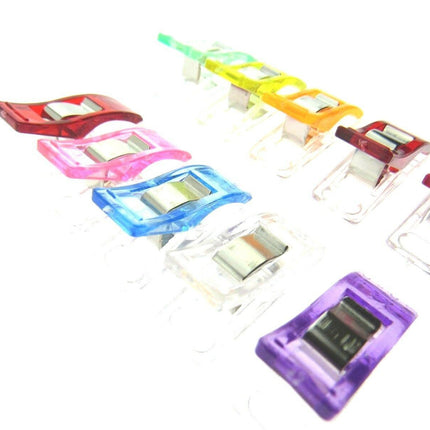 MULTI-PURPOSE WONDER CLIPS 10mm x 25mm - ASSORTED COLOURS - ThreadandTrimmings