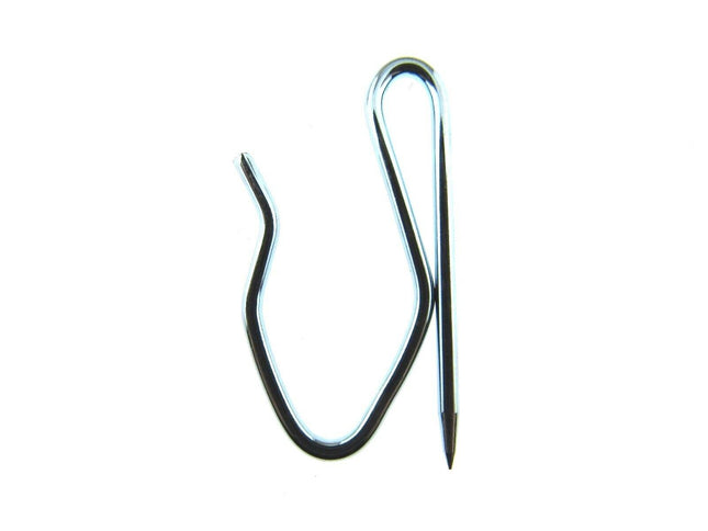 CURTAIN PIN TAPE HOOKS - ZINC (35mm x 20mm) - ThreadandTrimmings