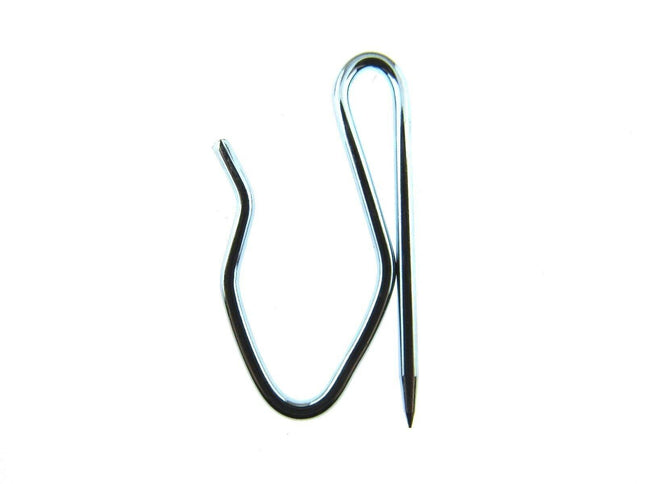 CURTAIN PIN TAPE HOOKS - ZINC (35mm x 20mm) - ThreadandTrimmings