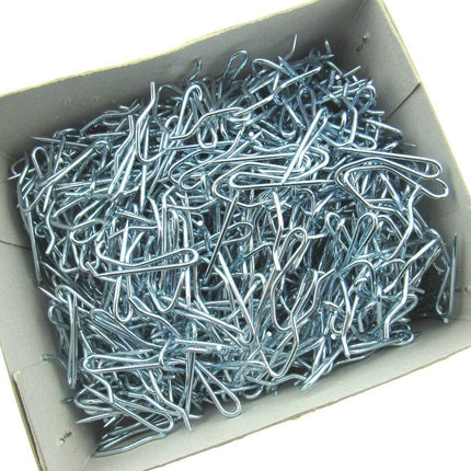 CURTAIN PIN TAPE HOOKS - ZINC (35mm x 20mm) - ThreadandTrimmings