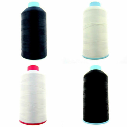 ** 5000 YARD BULK 80's POLYESTER OVER LOCKING THREAD - BLACK, CREAM, IVORY, NAVY - ThreadandTrimmings
