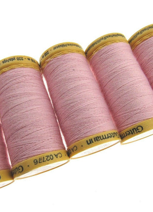 ** 5 x 200m GUTERMANN TACKING THREAD Col 919 /758 /2538 /NATURAL/ PINK/ YELLOW - ThreadandTrimmings