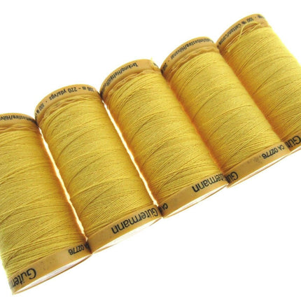 ** 5 x 200m GUTERMANN TACKING THREAD Col 919 /758 /2538 /NATURAL/ PINK/ YELLOW - ThreadandTrimmings