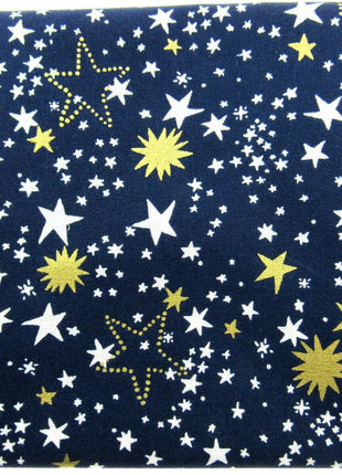 ** MICHAEL MILLER" CATS CRADLE - NITE" - NAVY- FAT QUARTER FABRIC- STARS - ThreadandTrimmings