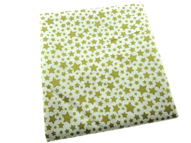 ** MICHAEL MILLER" CATS CRADLE- STARBRITE" - FAT QUARTER FABRIC - WHITE - ThreadandTrimmings