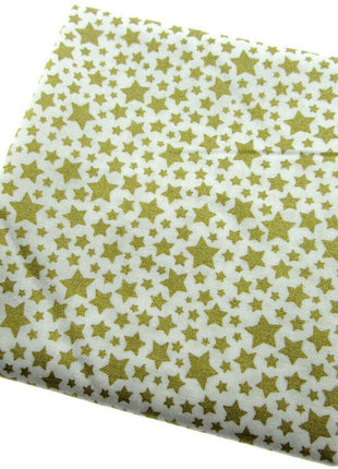 ** MICHAEL MILLER" CATS CRADLE- STARBRITE" - FAT QUARTER FABRIC - WHITE - ThreadandTrimmings