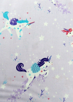 ** STUDIO E "UNICORN KISSES" - FAT QUARTER FABRIC- LILAC - PRANCING UNICORNS - ThreadandTrimmings