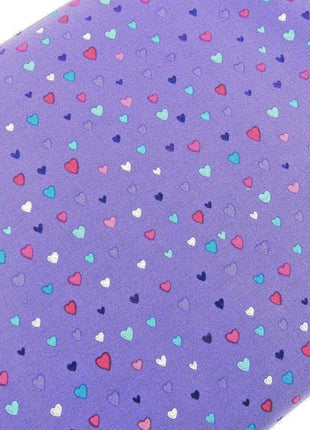 ** STUDIO E's "UNICORN KISSES" - FAT QUARTER FABRIC PURPLE LOVE HEART BLENDER - ThreadandTrimmings