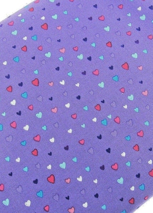 ** STUDIO E's "UNICORN KISSES" - FAT QUARTER FABRIC PURPLE LOVE HEART BLENDER - ThreadandTrimmings