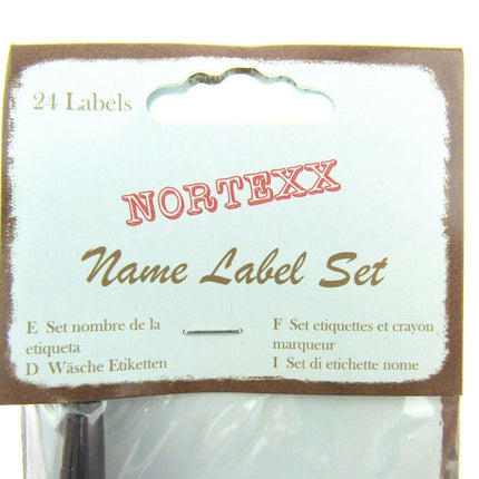 Iron On Name Tape Set with Stencil, Pen and Name Tape for 24 Names - ThreadandTrimmings