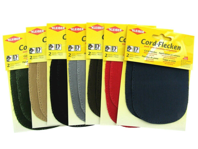CORDUROY ELBOW / KNEE REPAIR PATCHES / KLEIBER IRON or SEW-ON PRE-PUNCHED PATCH - ThreadandTrimmings