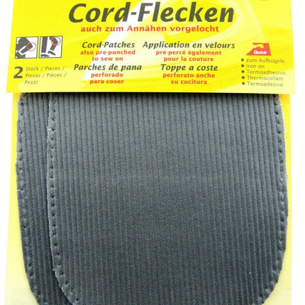 CORDUROY ELBOW / KNEE REPAIR PATCHES / KLEIBER IRON or SEW-ON PRE-PUNCHED PATCH - ThreadandTrimmings