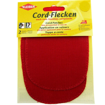 CORDUROY ELBOW / KNEE REPAIR PATCHES / KLEIBER IRON or SEW-ON PRE-PUNCHED PATCH - ThreadandTrimmings