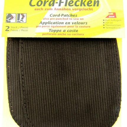 CORDUROY ELBOW / KNEE REPAIR PATCHES / KLEIBER IRON or SEW-ON PRE-PUNCHED PATCH - ThreadandTrimmings