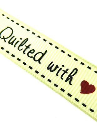 ** BERTIE'S BOWS "HAND MADE WITH" GROSGRAIN RIBBON 16mm - ThreadandTrimmings