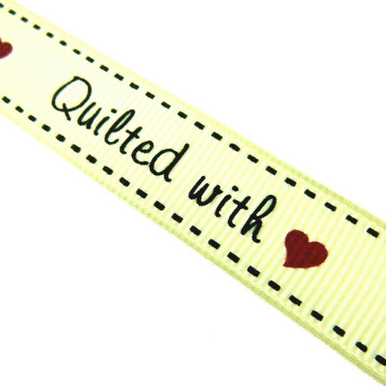 ** BERTIE'S BOWS "HAND MADE WITH" GROSGRAIN RIBBON 16mm - ThreadandTrimmings
