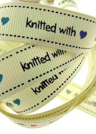 ** BERTIE'S BOWS "HAND MADE WITH" GROSGRAIN RIBBON 16mm - ThreadandTrimmings