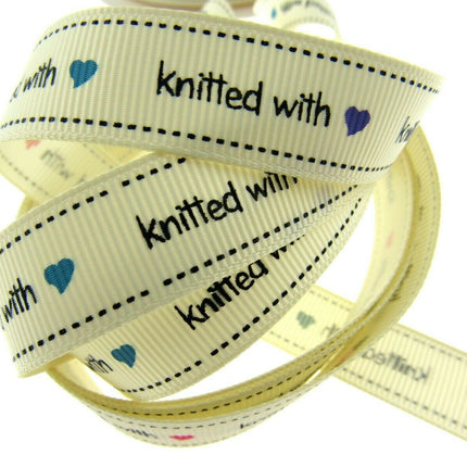 ** BERTIE'S BOWS "HAND MADE WITH" GROSGRAIN RIBBON 16mm - ThreadandTrimmings