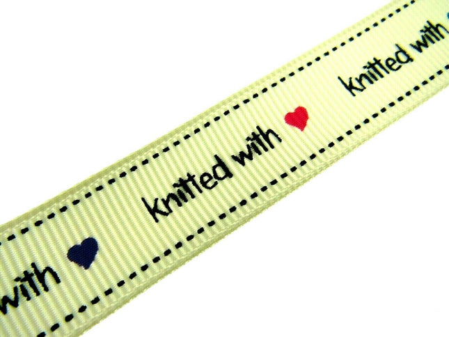 ** BERTIE'S BOWS "HAND MADE WITH" GROSGRAIN RIBBON 16mm - ThreadandTrimmings