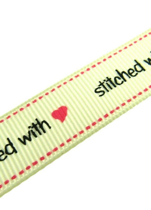 ** BERTIE'S BOWS "HAND MADE WITH" GROSGRAIN RIBBON 16mm - ThreadandTrimmings