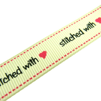 ** BERTIE'S BOWS "HAND MADE WITH" GROSGRAIN RIBBON 16mm - ThreadandTrimmings