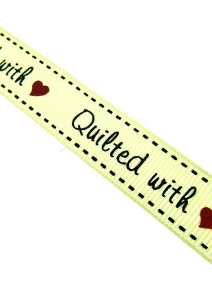 ** BERTIE'S BOWS "HAND MADE WITH" GROSGRAIN RIBBON 16mm - ThreadandTrimmings