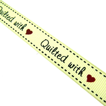 ** BERTIE'S BOWS "HAND MADE WITH" GROSGRAIN RIBBON 16mm - ThreadandTrimmings