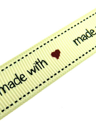 ** BERTIE'S BOWS "HAND MADE WITH" GROSGRAIN RIBBON 16mm - ThreadandTrimmings
