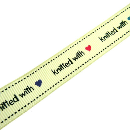 ** BERTIE'S BOWS "HAND MADE WITH" GROSGRAIN RIBBON 16mm - ThreadandTrimmings