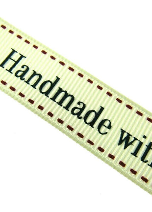 ** BERTIE'S BOWS "HAND MADE WITH" GROSGRAIN RIBBON 16mm - ThreadandTrimmings