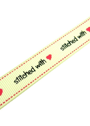** BERTIE'S BOWS "HAND MADE WITH" GROSGRAIN RIBBON 16mm - ThreadandTrimmings
