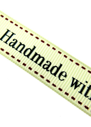 ** BERTIE'S BOWS "HAND MADE WITH" GROSGRAIN RIBBON 16mm - ThreadandTrimmings