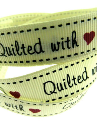 ** BERTIE'S BOWS "HAND MADE WITH" GROSGRAIN RIBBON 16mm - ThreadandTrimmings