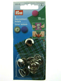 Prym Metal Cover Buttons 11mm / 15mm / 19mm / 23mm - ThreadandTrimmings