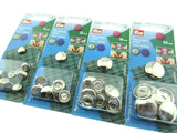 Prym Metal Cover Buttons 11mm / 15mm / 19mm / 23mm - ThreadandTrimmings