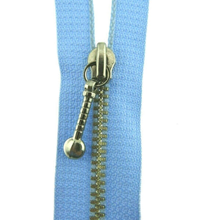 METAL POCKET ZIPS With ATTRACTIVE ZIP PULLER - ThreadandTrimmings