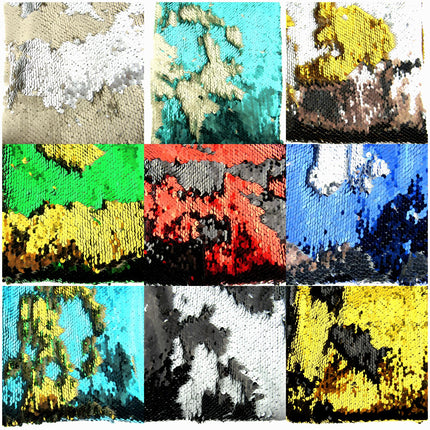 ** Mermaid Reversible Sequin Fabric with 5mm Sequins. Choose from 10 Colour Ways - ThreadandTrimmings