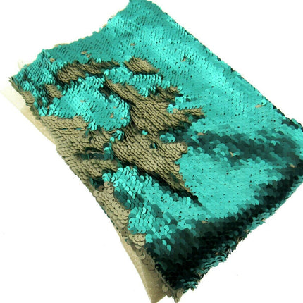 ** Mermaid Reversible Sequin Fabric with 5mm Sequins. Choose from 10 Colour Ways - ThreadandTrimmings